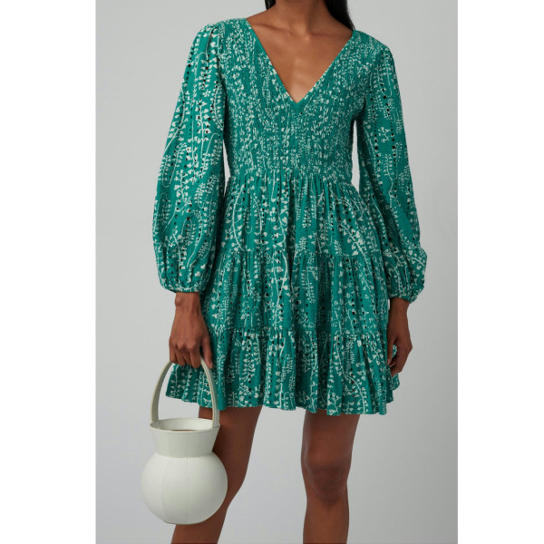 Rixo Sasha Tree Roots Mini Dress