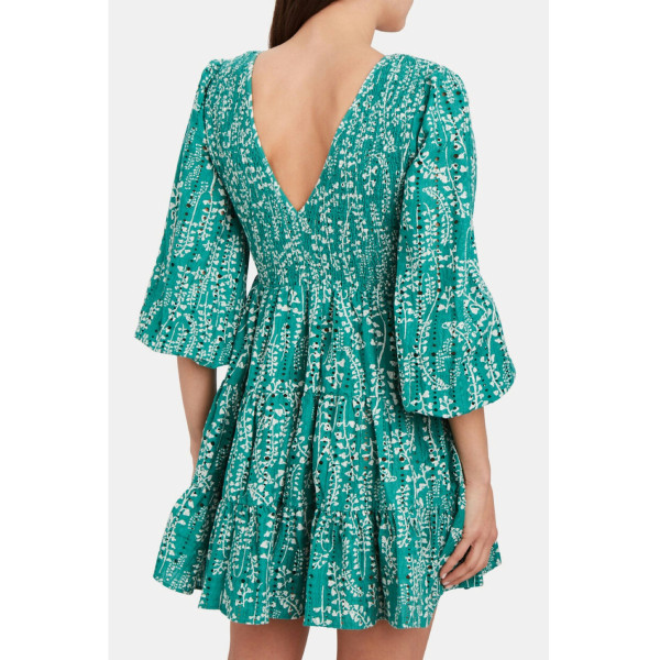 Rixo Sasha Tree Roots Mini Dress
