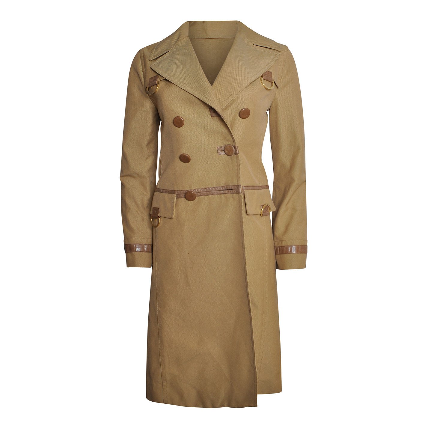 Marc Jacobs Leather-Trimmed Trench Coat