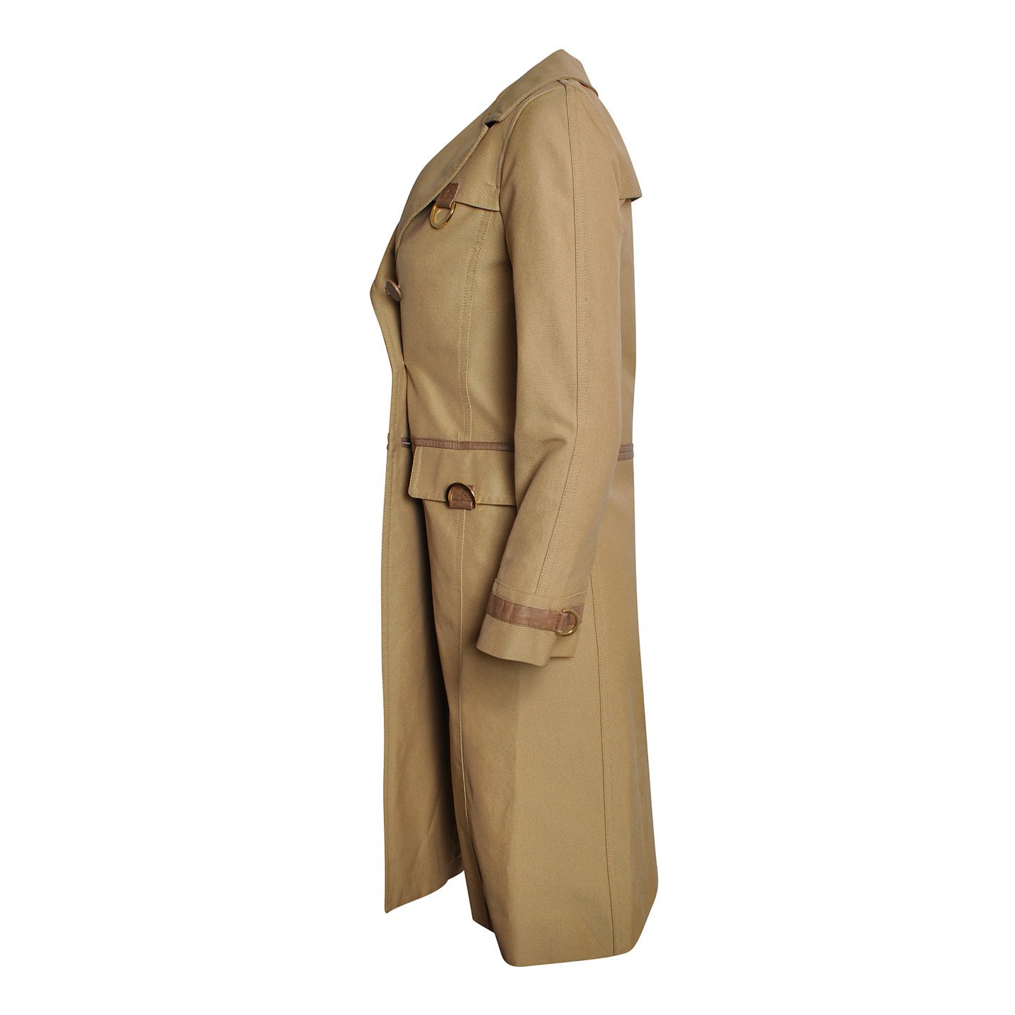 Marc Jacobs Leather-Trimmed Trench Coat