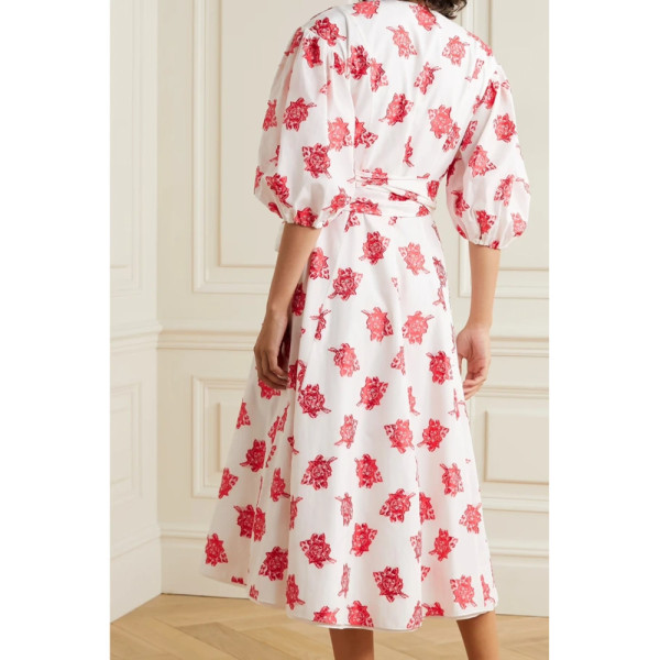 Erdem Marguerite Midi Wrap Dress