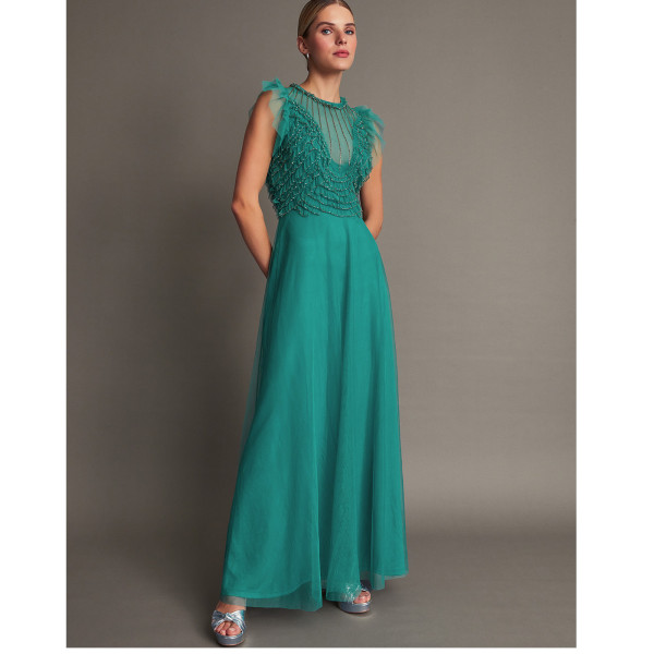 Monsoon Irina Hand-Embellished Maxi Dress