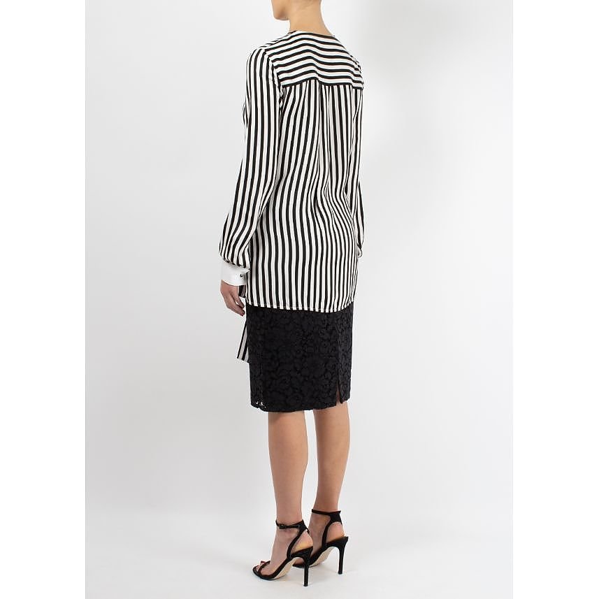 Victoria Beckham Striped Blouse With Tie