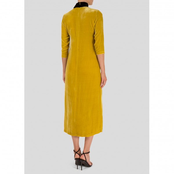 In The Mood For Love Velvet Midi Oriental Dress