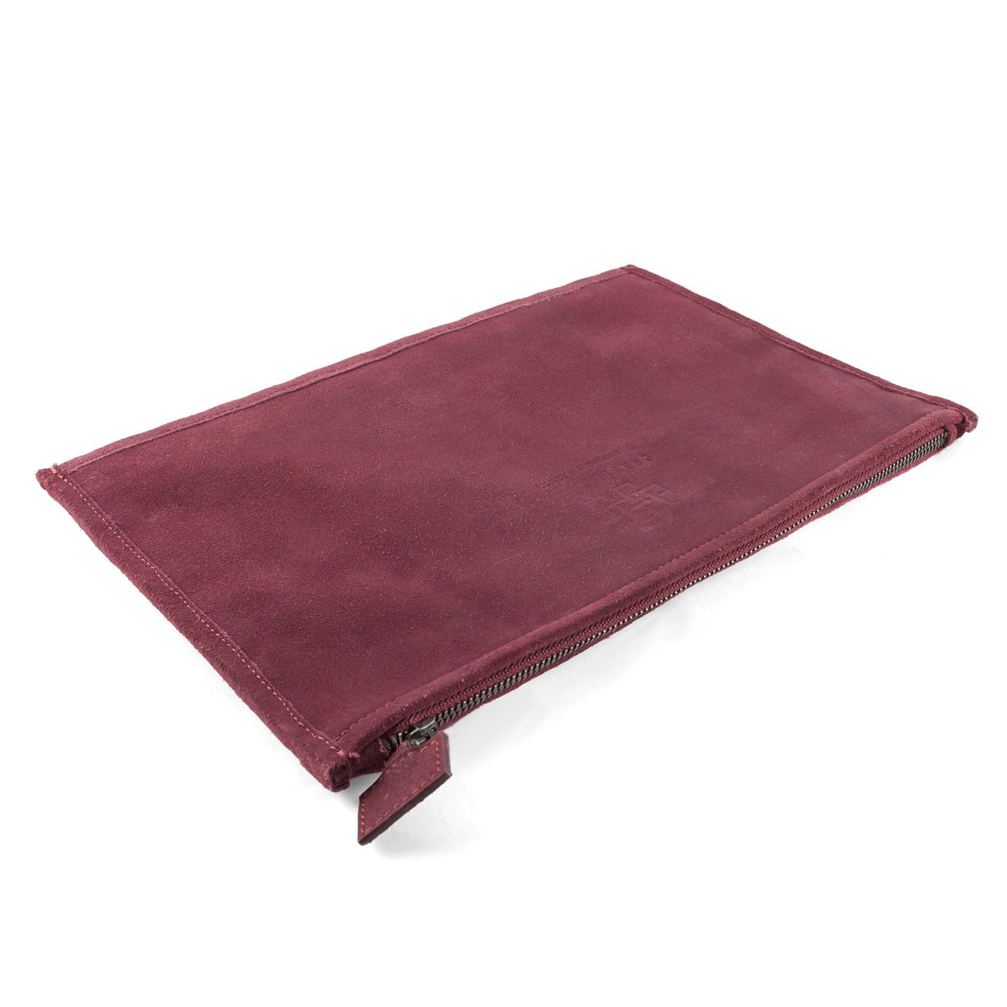 Carolina Wong Louise Woven Suede Clutch