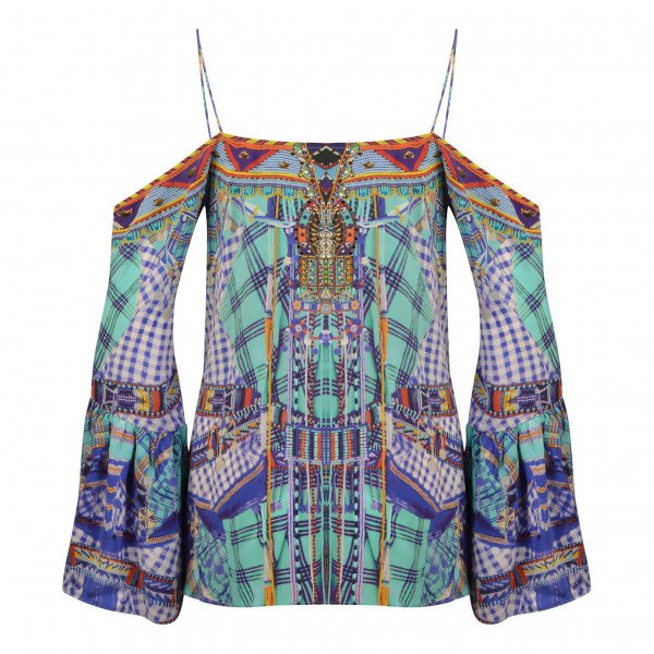 Camilla drop hotsell shoulder top