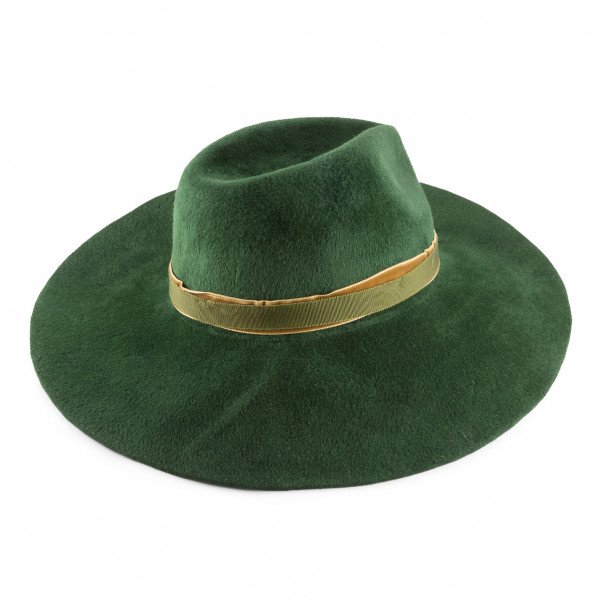 Nicola De Selincourt Grosgrain-Trimmed Felt Hat