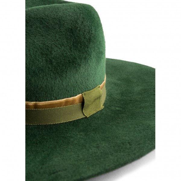 Nicola De Selincourt Grosgrain-Trimmed Felt Hat